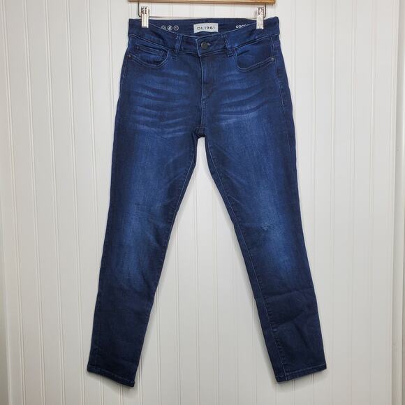 DL1961 Women's Coco Curvy Ankle Skinny Jeans Size 27 Mid Rise Dark Wash Stretch - Picture 10 of 10